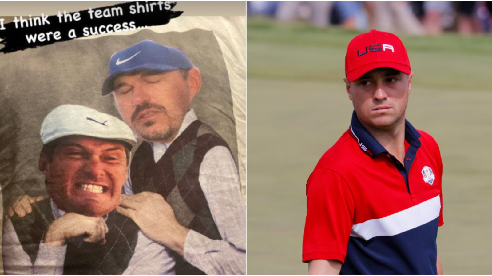 Justin Thomas reveals Bryson DeChambeau/Brooks Koepka t-shirts after Ryder Cup